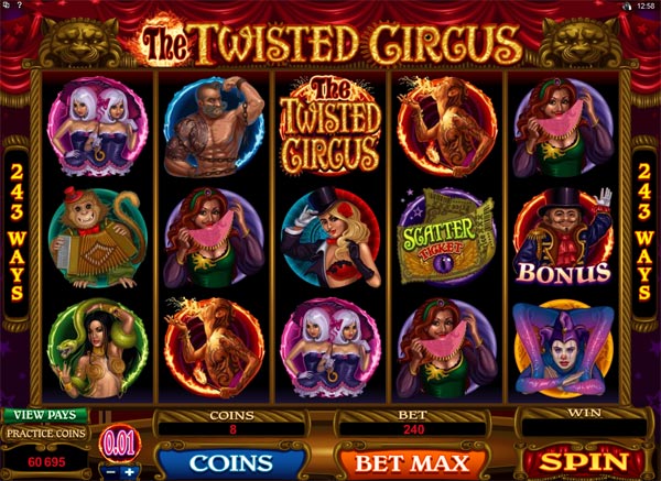 twisted circus slot game